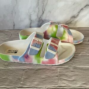 Robin Ruth Pastel Double Strap Slides
